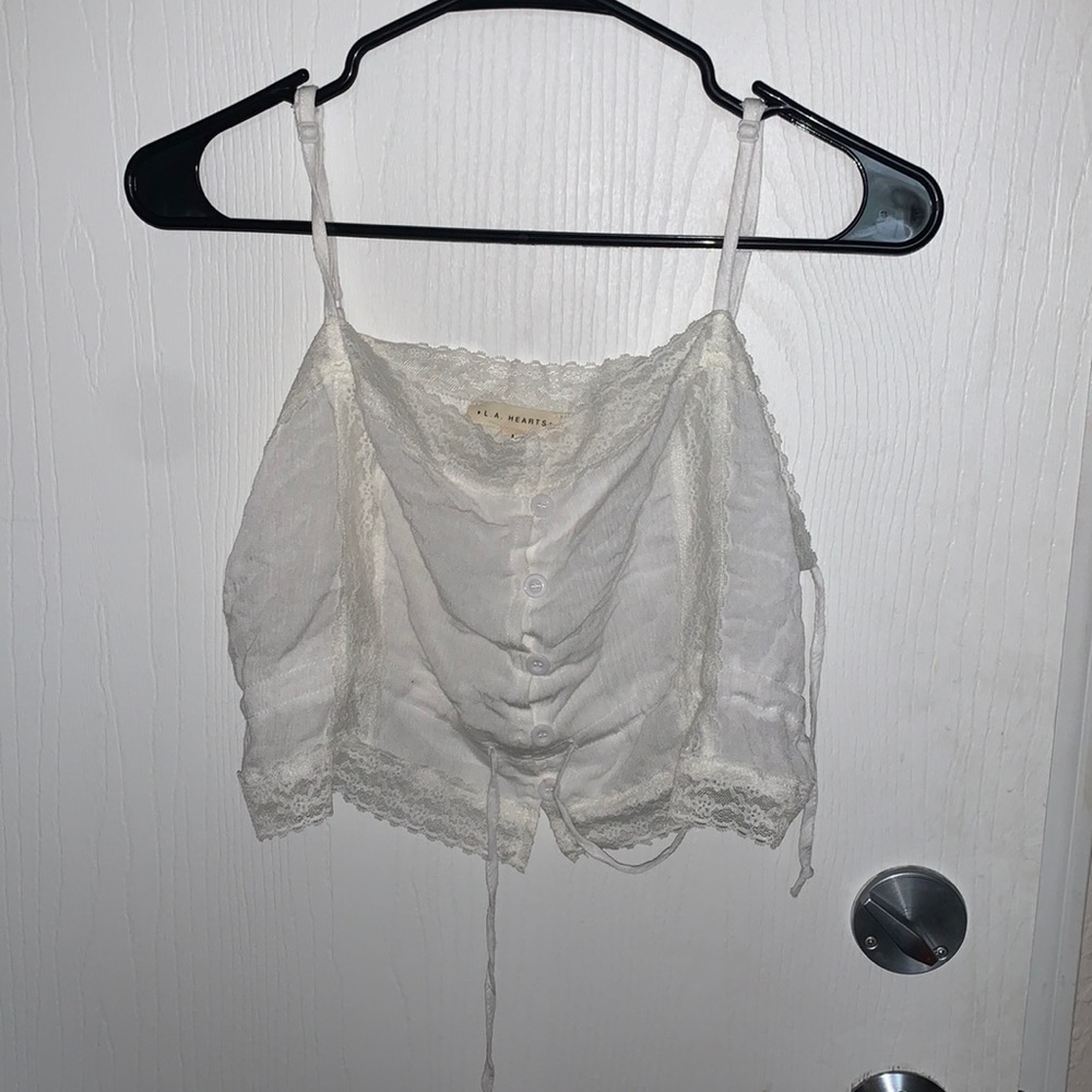 White crop top